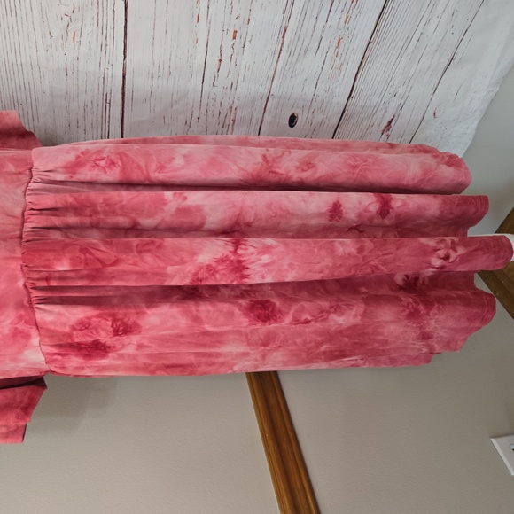 BloomChic Elegant Pink Tie-Dye Dress Womens Size 12 - Picture 4 of 14